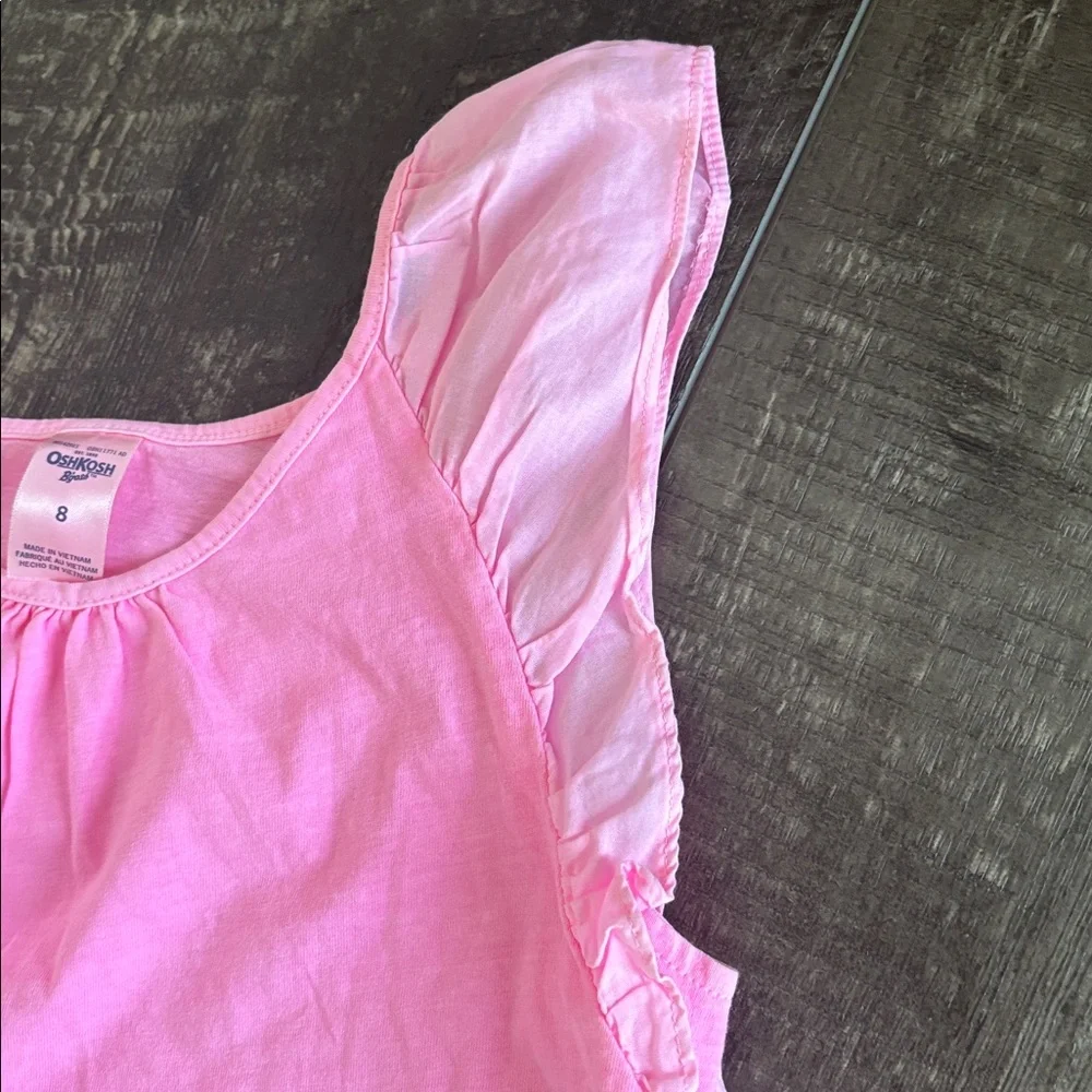 GAP Olive Green Girls Button-Front Skort & Oshkosh pink tops